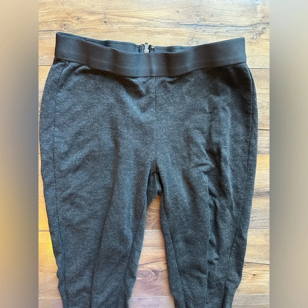J.Crew Charcoal Gray Ponte Slim Ankle leggings 0R Elastic Waist